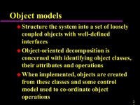 1 Software Engineering Methods Software Design Classes ppt download