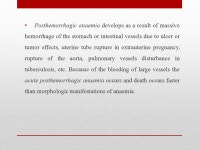 ANAEMIAS assoc.prof. T.Datsko. Anaemia is a blood disease of erythrocytes quantity or their hemoglobin saturation per unit blood... 