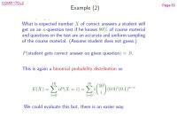 COMP 170 L2 L17: Random Variables and Expectation Page ppt download