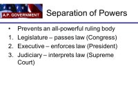 The Constitution Chapter 2 You think you know…. Declaration of Independence Written by Thomas Jefferson Inspired by John Locke... 
