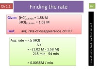 Title: Lesson 3 Rate Law and Reaction Order Learning Objectives: – Know that rate law can only be derived from experimental... 