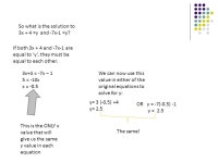 Phrase or TermDefinitionExample A variableThe letter which stands for a number that can change. ‘x’ in 2x-6 is a variable.... 