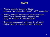 NDA Genasense (G3139, oblimersen) for the treatment of relapsed/refractory Chronic Lymphocytic Leukemia in combination with... 