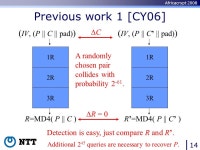 Africacrypt 2008 Security of Challenge and Response Yu Sasaki 1, Lei Wang 2, Kazuo Ohta 2, Noboru Kunihiro 2 Impossible... 