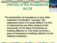 FORMATION OF THE CONTRACT & GENERAL PROVISIONS “Sales of Goods” Cristina Carbonell. -  ppt download