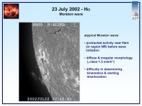 New inferences on the physical nature and the causes of coronal shocks Alexander Warmuth Astrophysikalisches Institut Potsdam.... 