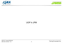 Training Purposes Only JEM PLT Support Material JMU (Ver. 1.0) 1 Notice : This technical data is furnished on the condition that... 