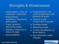 Annual Conference October 2011 Water Services Training Group 15 th Annual Conference Water Services in Ireland – Organisational... 