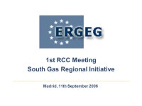 Madrid, 11th September st RCC Meeting South Gas Regional Initiative. -  ppt download