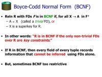 Functional Dependencies and Normalization R&G Chapter 19 Lecture 26 Science is the knowledge of consequences, and dependence of... 