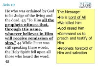 with them, He commanded them not to depart from Jerusalem, but to wait for the Promise of the Father, which, -  ppt download