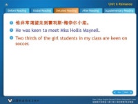 Before ReadingGlobal ReadingDetailed ReadingAfter ReadingSupplementary Reading D R _ Sentence 1 1. Paraphrase the sentence. He... 