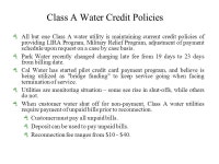 Water Utility Shut-Offs and the Credit Crisis Seaneen M Wilson CPUC – Division of Water & Audits. -  ppt download