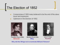 The Election of 1852, Franklin Pierce, and the Fugitive Slave Act J.A.SACCO. -  ppt download