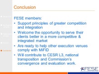 BBA’s European Securities Forum Thursday, 12th October 2006 Implications of MiFID For Exchanges Burçak Inel Head of Regulatory... 