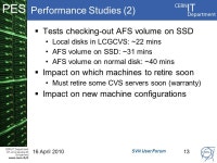 CERN IT Department CH-1211 Genève 23 Switzerland  PES SVN User Forum David Asbury Alvaro Gonzalez Alvarez Pawel Kacper... 