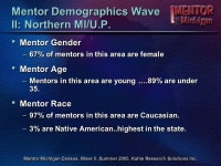 The State of Mentoring in Michigan Report on the Mentor Michigan Census: Wave II, Summer 2005 Robert W. Kahle, Ph.D. Kahle... 