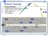 General Motors Research & Development Electrical & Controls Integration Lab Wireless Networks for v2v and v2i Communication CMU... 