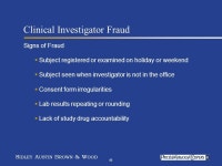Third Annual Medical Research Summit Preconference II – Workshop on FDA Enforcement, Fraud and Abuse, and Other Compliance... 