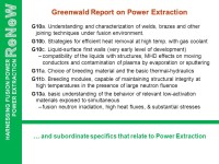 HARNESSING FUSION POWER POWER EXTRACTION Power Extraction Panel Overview Robust operation of blanket/firstwall and divertor... 