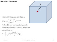 4/17/2014PHY 770 Spring Lecture 231 PHY Statistical Mechanics... Olin 107 Instructor: Natalie Holzwarth (Olin 300) Course. -  ppt... 