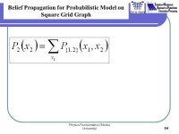 Physics Fluctuomatics (Tohoku University) 1 Physical Fluctuomatics 7th~10th Belief propagation Kazuyuki Tanaka Graduate School of... 
