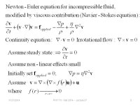 11/21/2014PHY 711 Fall Lecture 371 PHY 711 Classical Mechanics... AM MWF Olin 103 Plan for Lecture 37 1.Continued. -  ppt download