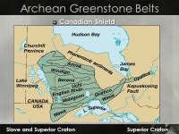 Precambrian Geology.  Comprises 88% of geologic time  Precambrian has 2 Eons  Geology hard to Study...  Preserved rocks are...
