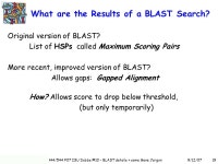 9/12/07BCB 444/544 F07 ISU Dobbs #10 - BLAST details + some Gene Jargon1 BCB 444/544 Lecture 10 BLAST Details Plus some Gene... 