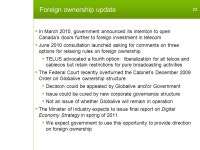 Q TELUS investor conference call Robert McFarlane EVP & Chief Financial Officer Joe Natale EVP & Chief Commercial Officer Darren... 