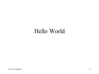 CSC 157 (Blum)1 Hello World. CSC 157 (Blum)2 Start/Programs/Microsoft Visual Studio.NET 2003/Microsoft Visual Studio.NET ppt download