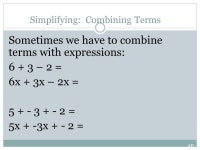 9/17/14 Evaluating Expressions Textbook: 3-5 V & E p.124 DO NOW 1). What is a... 8y 3). 2x + 6 4). 5 ÷ x 5). Three. -  ppt download