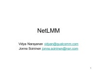1 NetLMM Vidya Narayanan Jonne Soininen -  ppt download