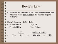 Gas Laws and Heat Measurement Formulas (Use with the Gas Laws/Heat and Its Measurement Worksheets. -  ppt download
