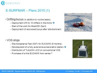 GIE/EIG EUMETNET, Registered Number RPM Bruxelles CT-3 Meeting – De Bilt – 1-2 December 2014 E-SURFMAR Status and Plans... 