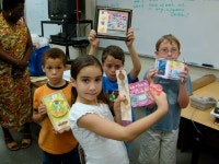 Nature/ Multi-media /Art Grades 1 thru 4 S.P.A.C.E. Camp 08’ Assemblage wall hanging using clay and other natural and man- made...