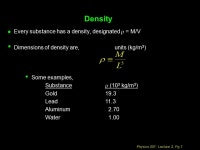 Physics 207: Lecture 2, Pg 1 Lecture 2 Goals Goals: (Highlights of Chaps. 1 & )  Conduct order of magnitude calculations... 