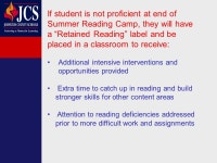 Read to Achieve Parent Presentation What is Read to Achieve? Read to Achieve was created in legislation and approved by the North... 