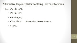 Highline Class, BI 348 Basic Business Analytics using Excel Chapter 05: Introduction to Basic Time Series Analysis and... 