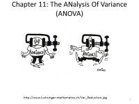 Chapter 11: The ANalysis Of Variance (ANOVA) ppt download