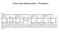 Cofactor Binding Motifs -Electron/proton Transport, An evolutionary conservation of key cofactors in a highly conserved function... 