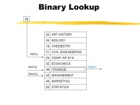 Table of Major Codes 02ART HISTORY 04BIOLOGY 19CHEMESTRY 21CIVIL ENGINEERING 24COMP INF SYS 32ECONOMICS 39FINANCE. -  ppt... 