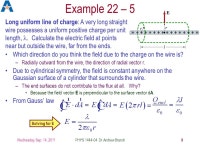Andrew Brandt PHYS 1444 – Section 04 Lecture #5 Chapter 21: E-field examples Chapter 22: Gauss’ Law Examples. -  ppt download
