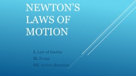 NEWTON’S LAWS OF MOTION I. Law of Inertia II. F=ma III. Action-Reaction. -  ppt download