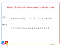 Alignment & Secondary Structure You have learned about: Data & databases Tools Amino Acids Protein Structure Today we will... 