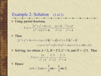Boyce/DiPrima 9 th ed, Ch 6.2: Solution of Initial Value Problems Elementary Differential Equations and Boundary Value Problems... 