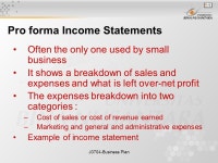 J0704-Business Plan Financial Pro Forma Session ppt download