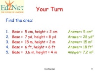 whose one side is 5 m and the corresponding altitude is 3 m. Answer: 15 m² 2. Find the area of a parallelogram. -  ppt download