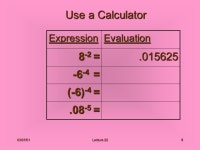 03/07/01Lecture 221 Unit 3 Lecture 22 Negative Exponents  Negative Exponents  Scientific Notation. -  ppt download