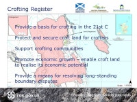 Public Support for Crofting Development Presentation to the Cross Party Group on Crofting 29 th January 2014 Gordon... 